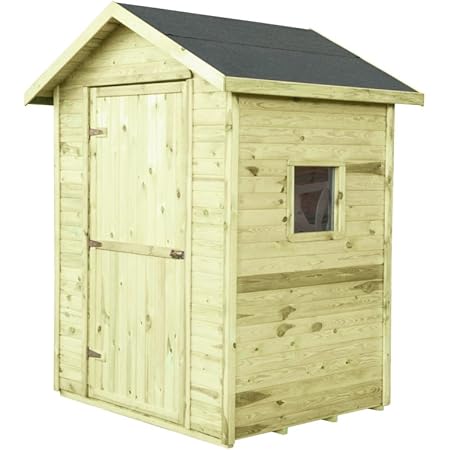 Gartenhaus Mini Mit Boden Holz 2 7m 176x153 Gerateschuppen Geratehaus Hutte Schuppen Kiefer Massiv Natur Druckimpregniert Wooder Amazon De Garten