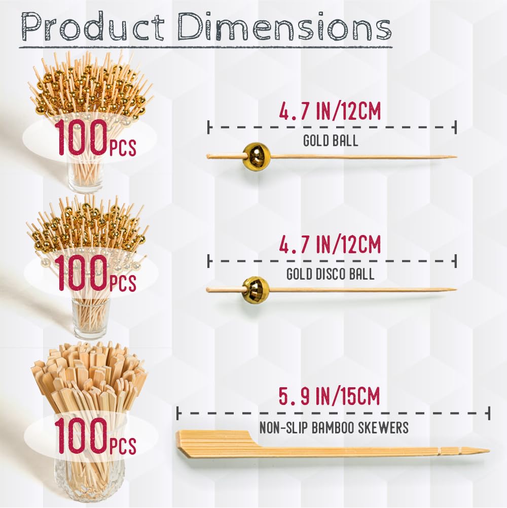 ArcNascency 300-Piece Cocktail Picks Set: 4.7