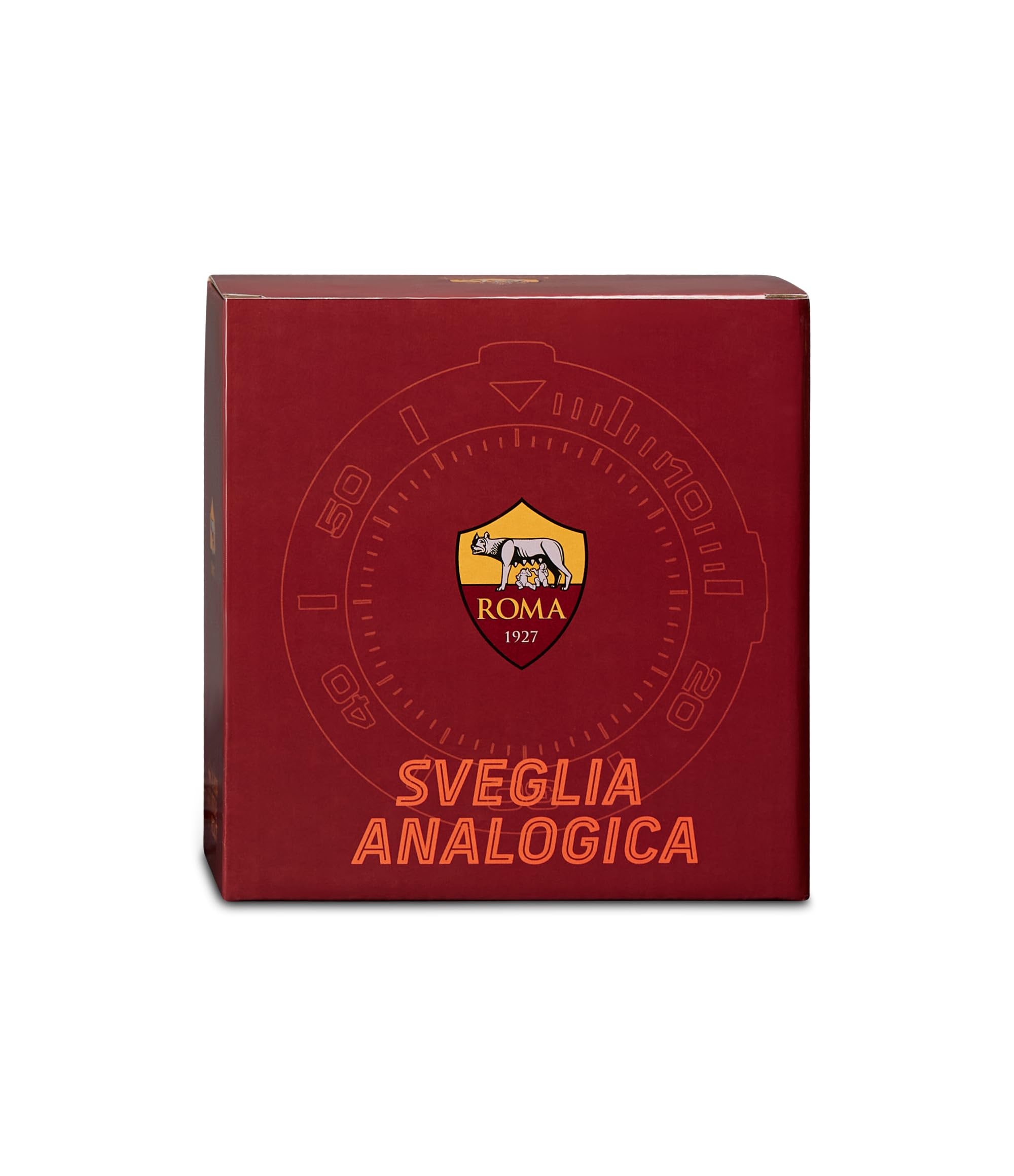 Seven Sveglia analogica A.S. ROMA al quarzo con movimento continuo, Prodotto ufficiale, Calcio, Idea regalo bambini e adulti