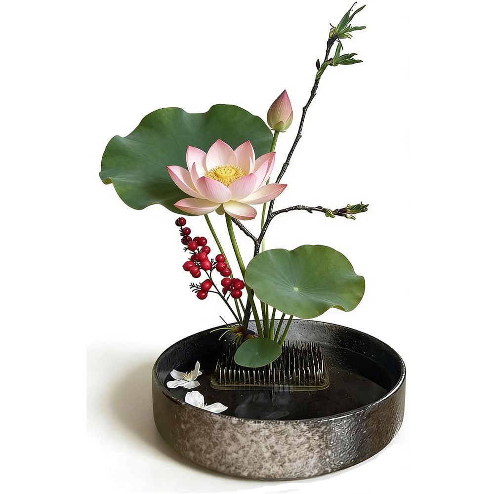 Amazon.co.jp: 花器水盤 生花花器 花瓶 陶器おしゃれ花きのみ