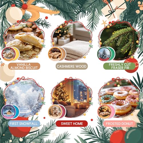 Image of SCENTORINI Wax Melts, Christmas Scented Wax Cubes for Wax Warmer, 12 Pack