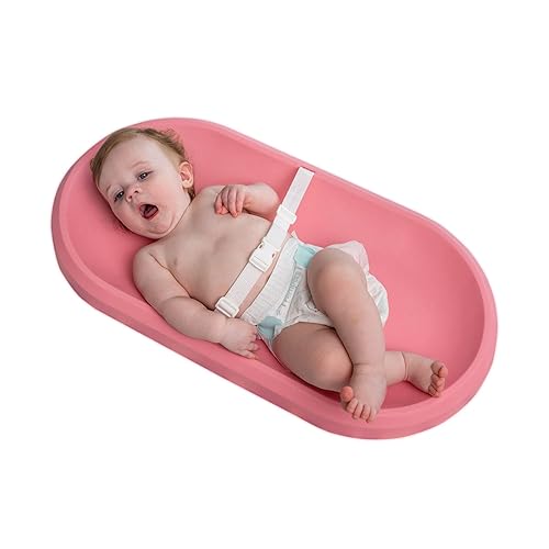 Cambiador de bebé, impermeable y antideslizante, almohadilla cambiadora lavable, espuma contorneada para cambios de pañales, sin líquidos, no
