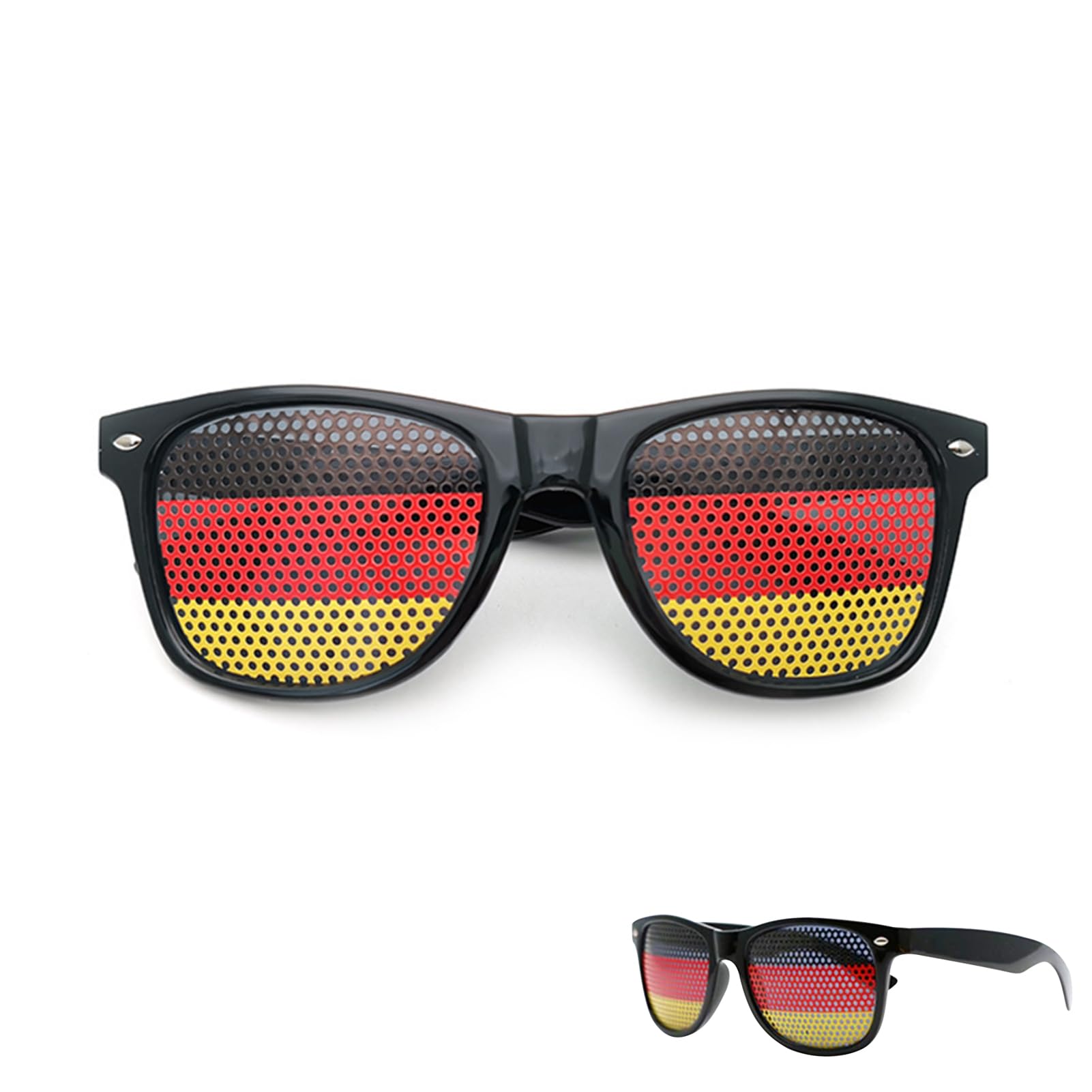 Lergas Germany Sunglasses, Germany Fan Item, Euro 2024 Fan Item Germany Sunglasses, Germany Decoration Euro 2024 Fan Item Sunglasses, Football European Championship Fan Item, Germany x 1