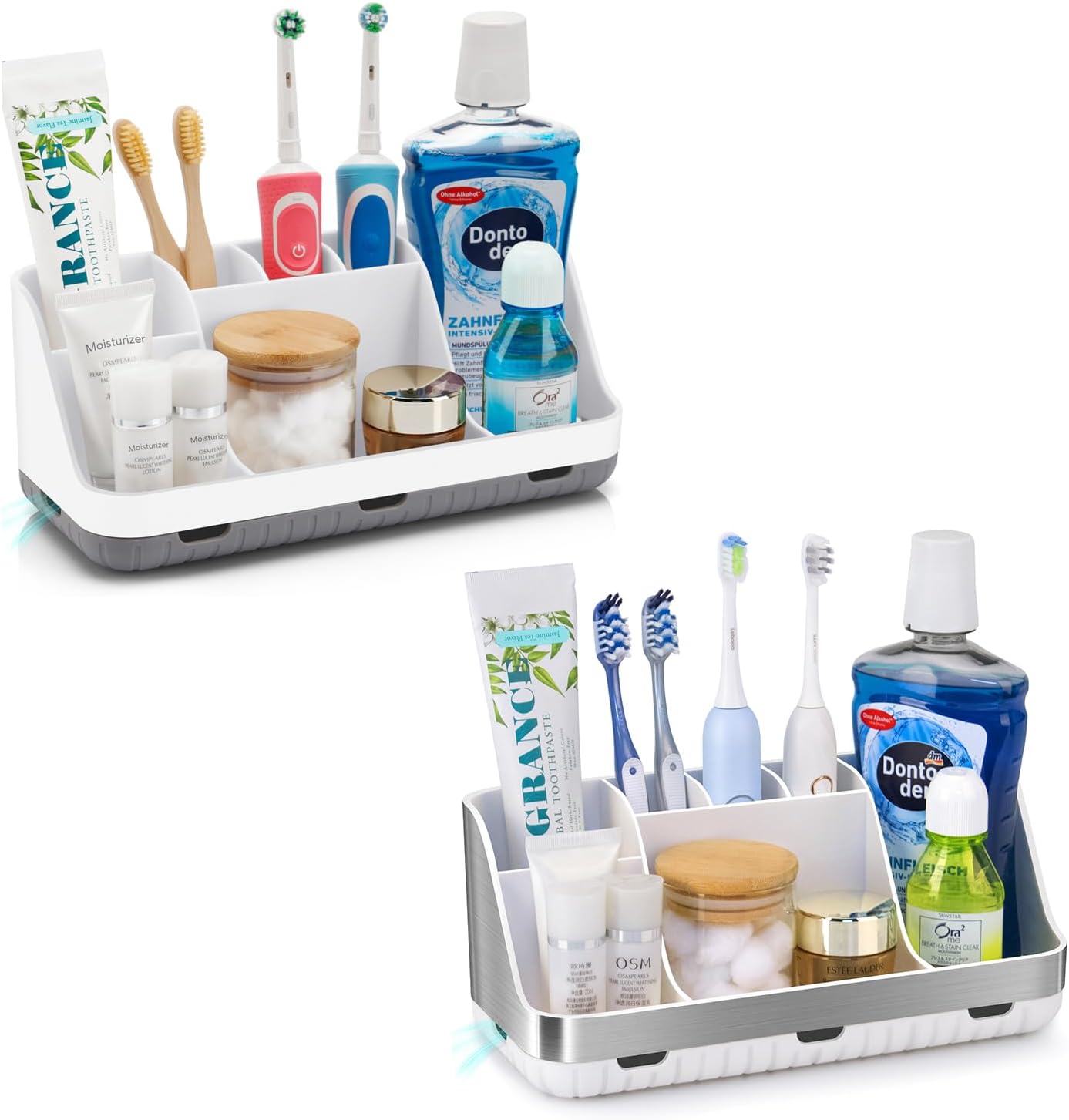 Bundle2 Items Toothbrush Holder and Bathroom Organizer