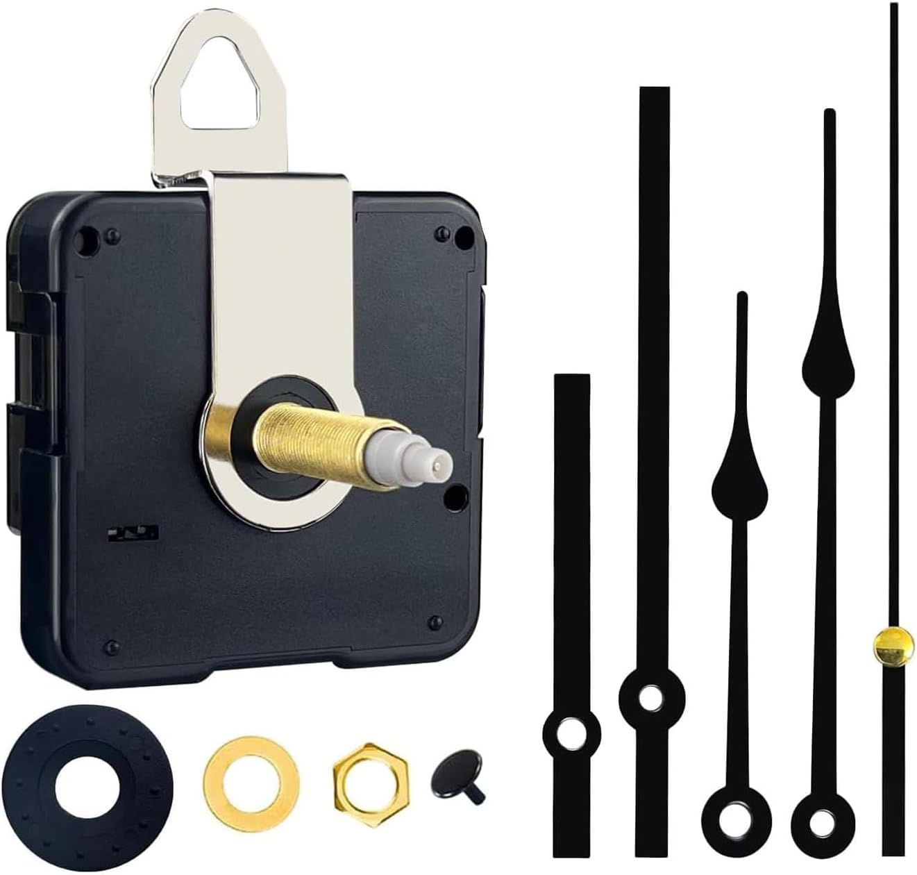 Clock Movement for Wall Clock Silent Movements for Self-Installation with Hands, Silent Movement DIY Clock Replacement Parts with Metal Hands, Replacement and Repair Parts Compatible-image-26