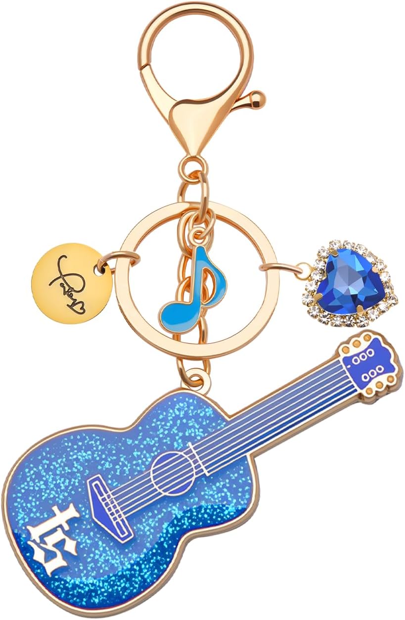 TS-inspired Guitar Keychains, Music Lovers Key Ring, Friendship Gifts for Women, Fans Merch