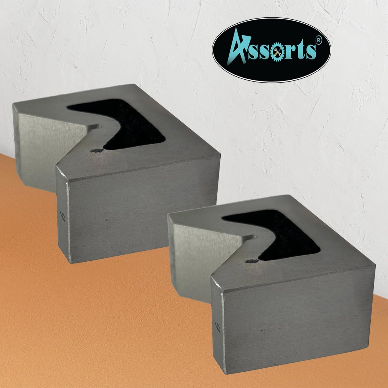 Seasoned Cast Iron 2 Inches V-Block Pair – Precision Tool for Machining, 52 mm x 38 mm x 25 mm