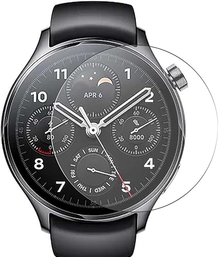 Puccy 3 Pack Tempered Glass Screen Protector compatible with Xiaomi Watch S1 Pro Protectors Guard