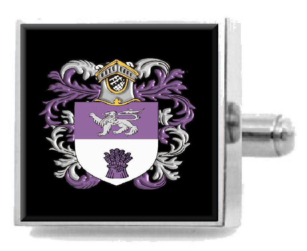 Clip de corbata con escudo de clan escocés grabado y bolsa incluida 5