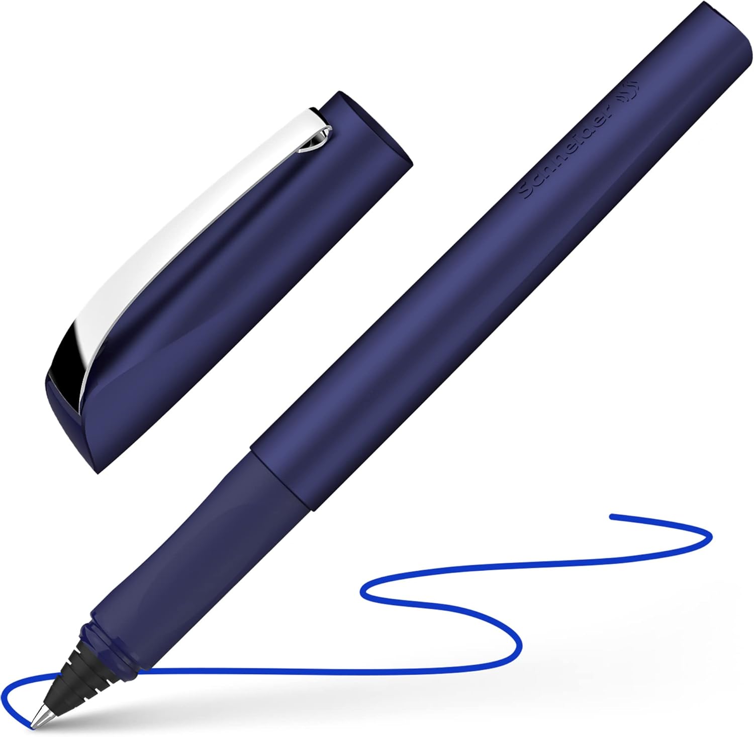 Penna Roller Schneider Ceod Shiny - Media Punta Blu, Design Ergonomico - Foto 5