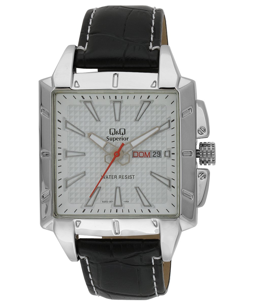 Q&Q Shogun Analog White Dial Mens Watch - S202-301Y (B00OXUDCVC) Amazon Price History, Amazon Price Tracker