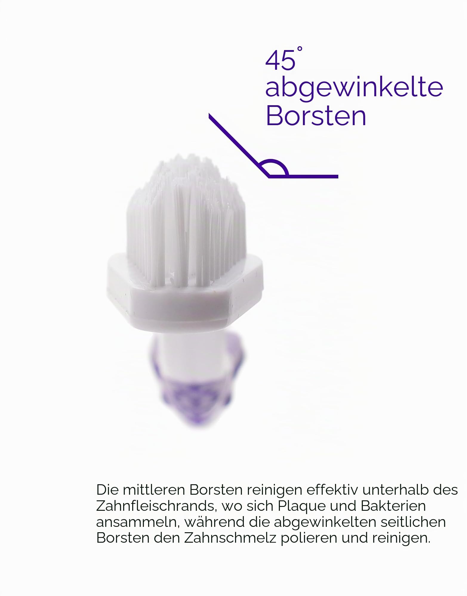 petsmile Professionelle Haustierzahnbürste - Patentierte 45° Katzen- & Hundezahnbürste für kleine & große Tiere - Haustierzubehör für die Zahnpflege - VOHC zugelassene Hundezahnreinigung -