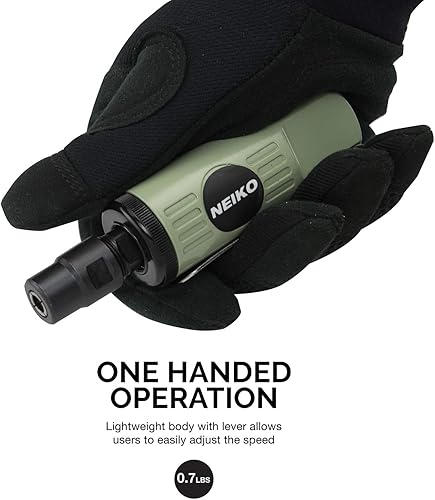 Miniatura 3 de Neiko 30062A - Minitorno de 14 pulgadas, torno neumático recto, velocidad libre de 24.000 RPM, tamaño pequeño y compacto.