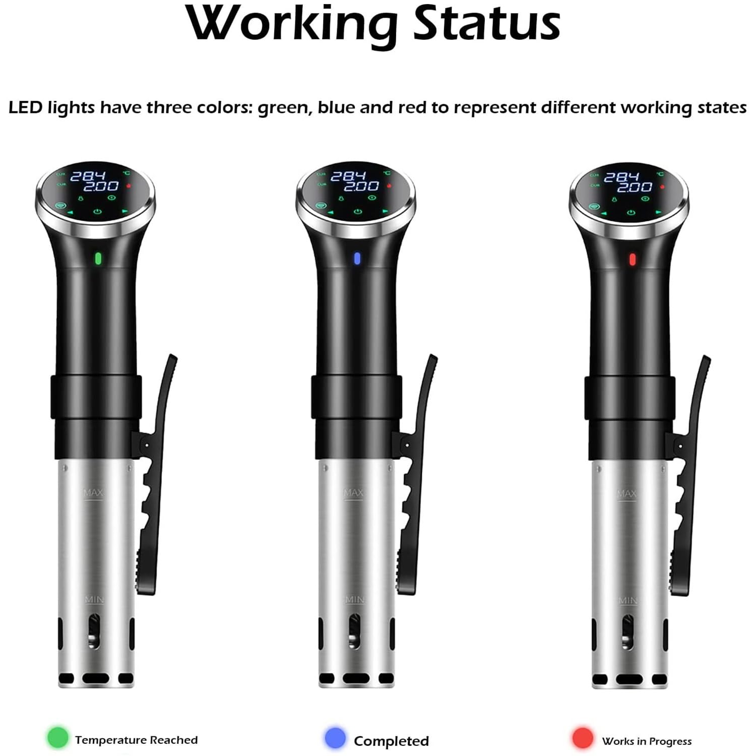 Máquina Sous Vide, Cocedor Precisión Sous Vide De 1100 W, Control Preciso Temperatura Y Tiempo, Circulación De Agua 23 L Y Calentamiento Rápido para Comidas Gourmet Sin Esfuerzo