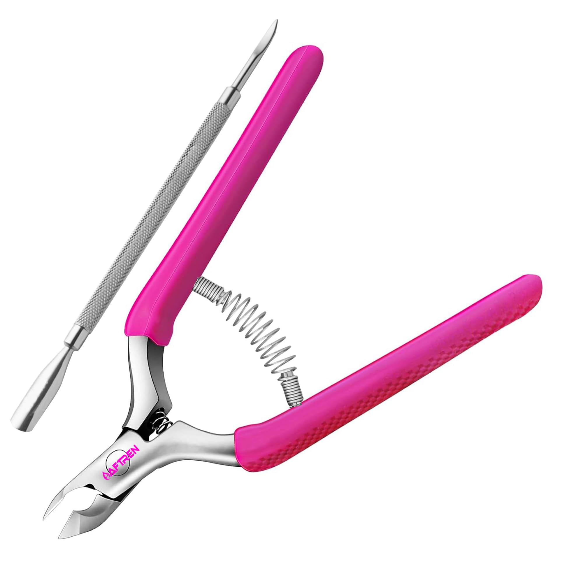 Professional Cuticle Nipper Sharp Stainless Steel Cuticle Scissors Non-Slip Handle Precisely Removing Excess Cuticles and Dead Skin (Purpul