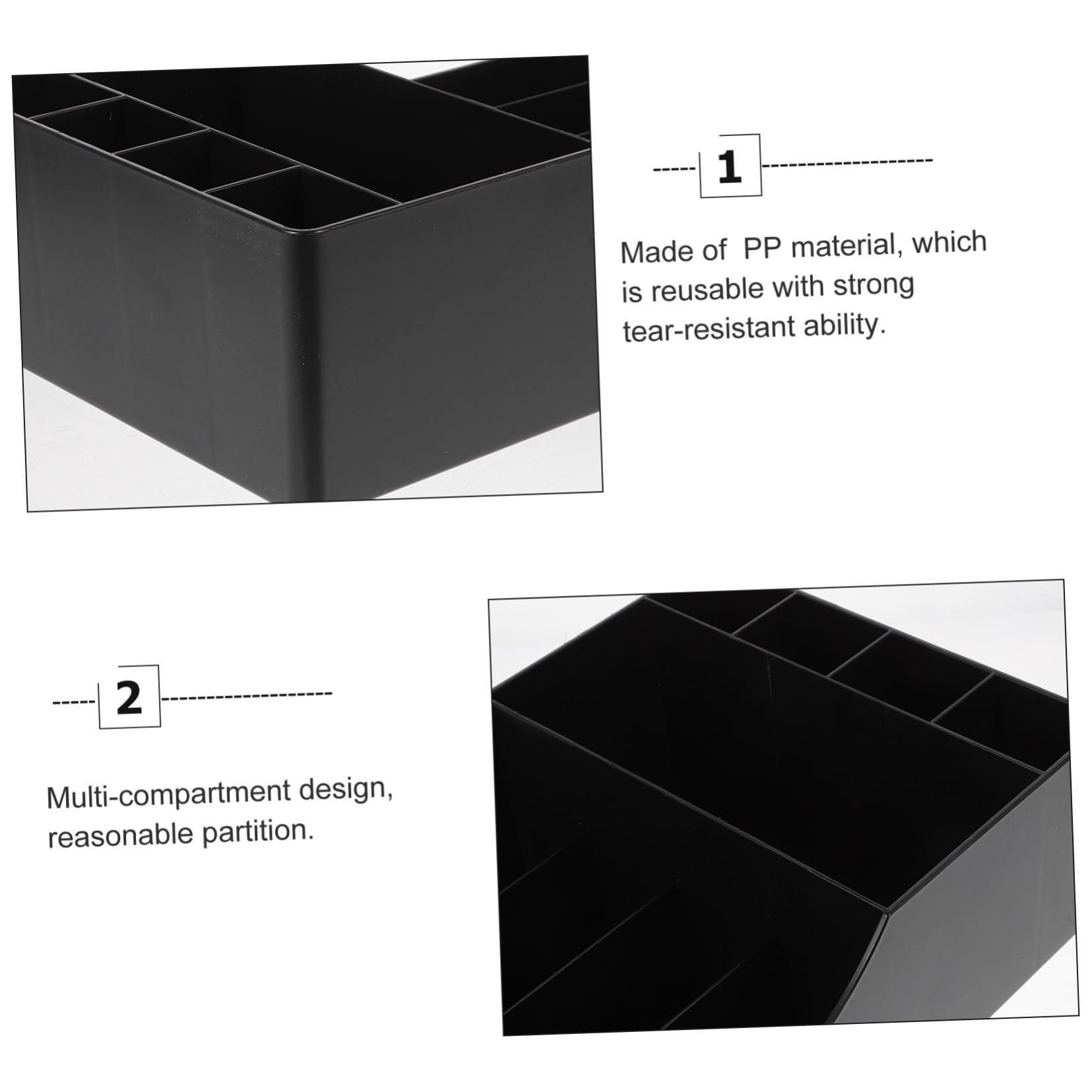 VALICLUD Kaffeebecherhalter aus Pp-material Kaffeezubehör-organizer mit Fächeraufteilung Strohhalmbox und Gewürz-organizer für Theken-dekoration Praktische Aufbewahrungsbox