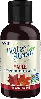 NOW Foods, Better Stevia, Liquid, Maple, Zero-Calorie Liquid Sweetener, Low Glycemic Impact, Certified Non-GMO, 2-Ounce