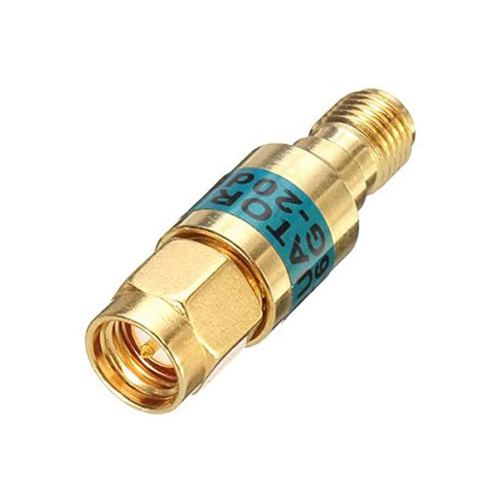 réglable Atténuateur SMA 2W en laiton plaqué or, DC-6GHz, 1dB.3dB.5dB.6dB.10dB.15dB.20dB.30db, atténuation 50Ohm(5dB)