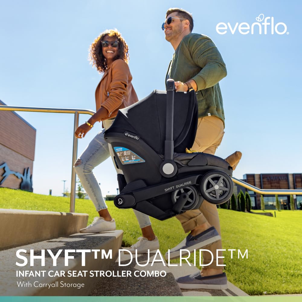 Evenflo Shyft DualRide Preemie and Infant Car Seat Stroller Combo