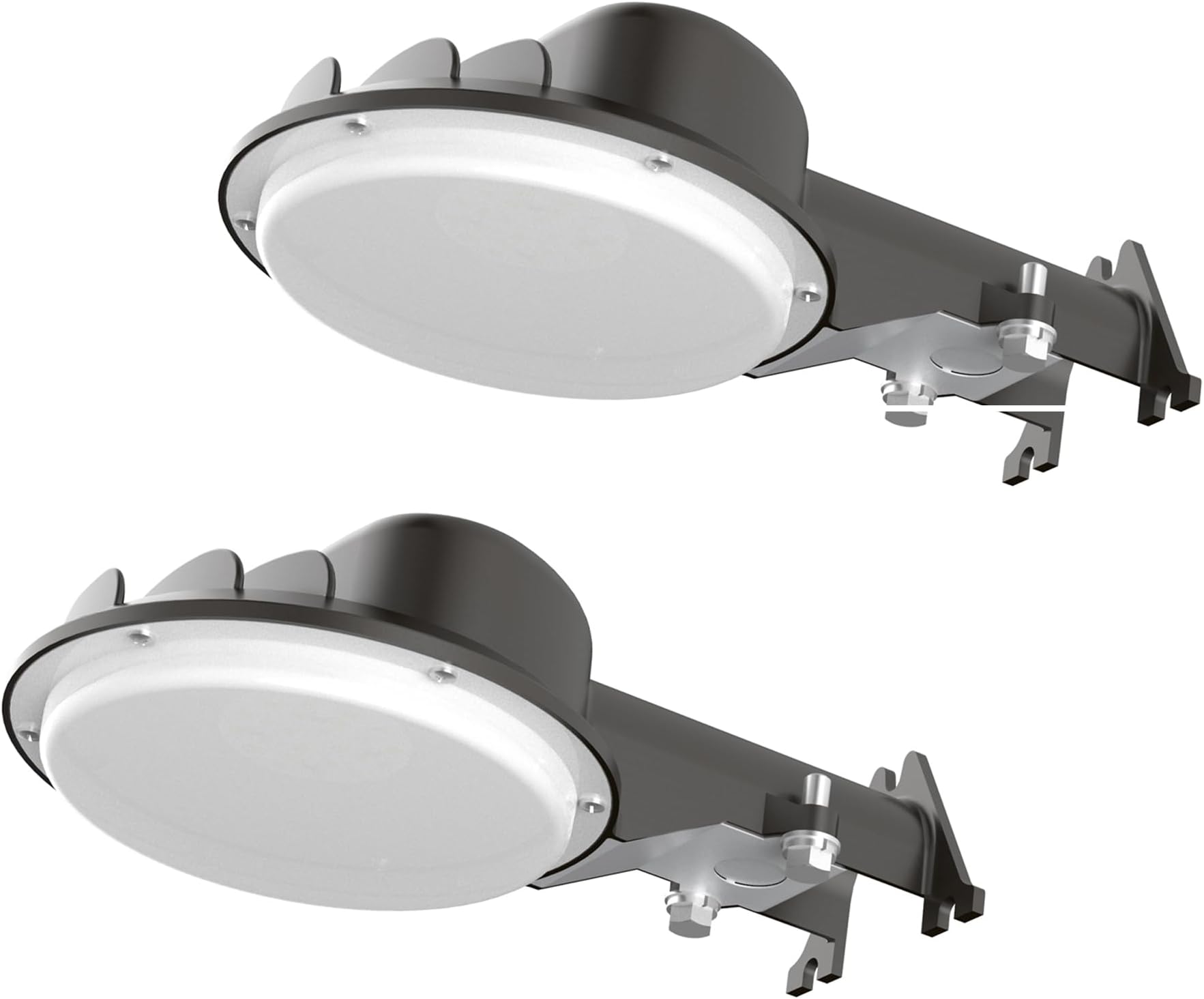 LED Barn Light 55W Dusk to Dawn Yard Lighting with Photocell UL Listed LED Security Light Dark Sky Frindly Full Cut-off Light for Barns Garage Yard Warehouse 4000K 5500LM 120VAC Dark Bronze 2 Pack