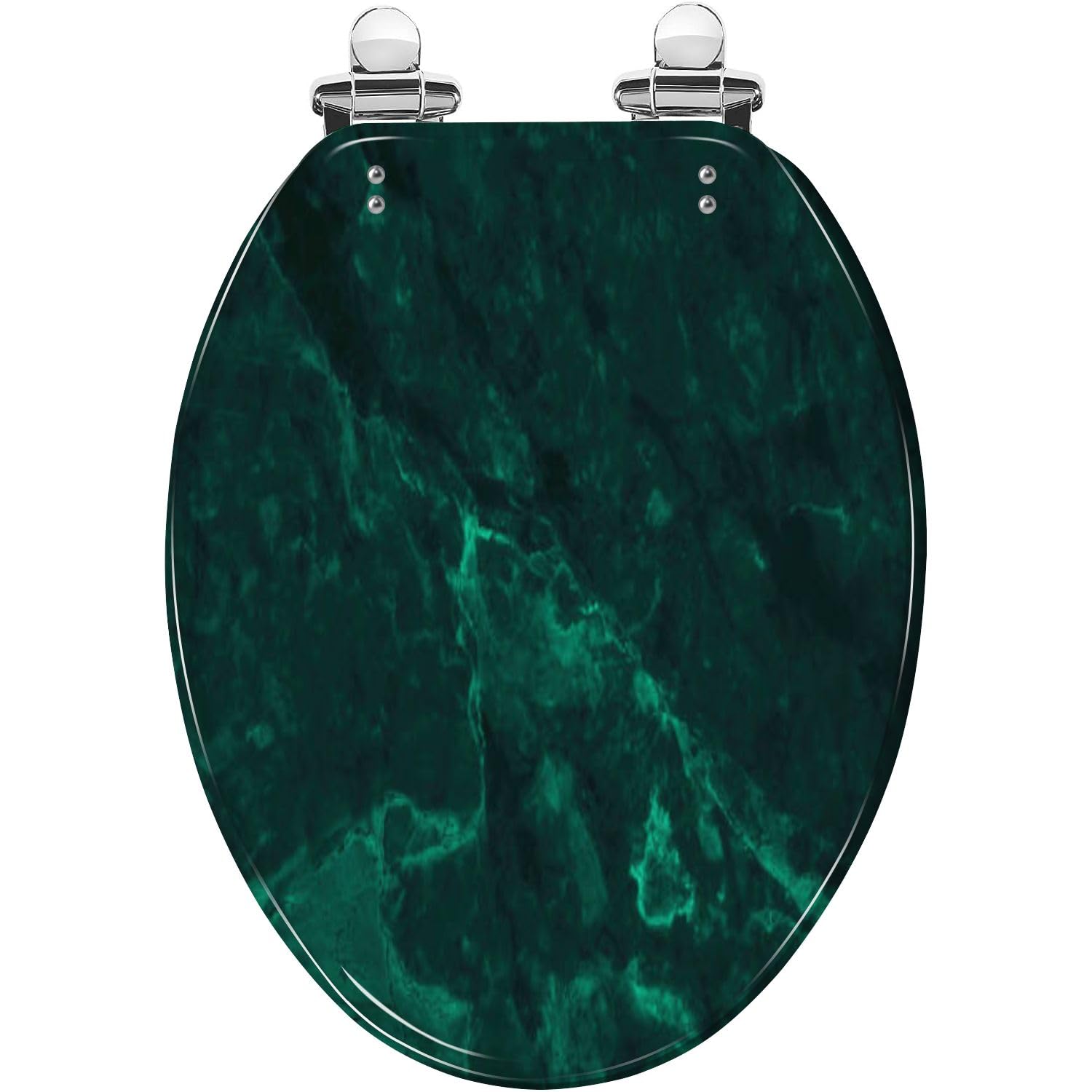 Tazyyzuu Multi4 Bright Yellow Elongated Toilet Seat Slow Close Quick-Release Hinges Easy To Clean(Multi4)