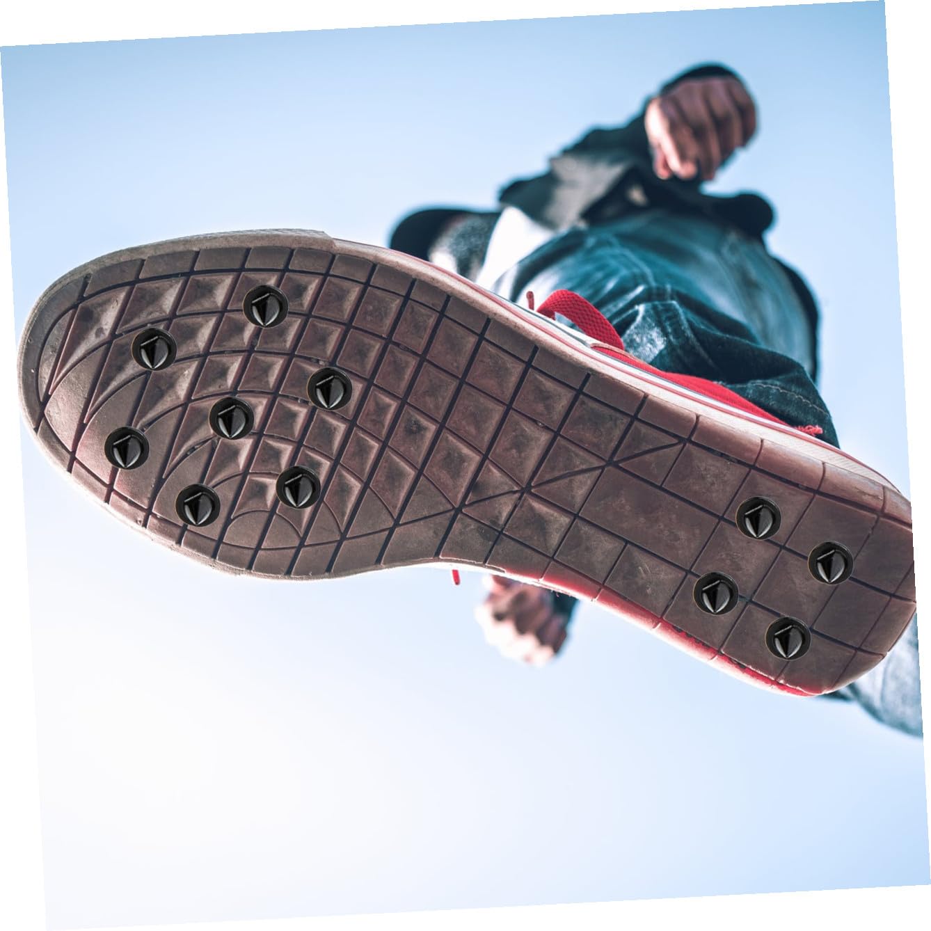 BESTonZON Chiodi per Scarpe Corsa Carbonio Chiodi Antiscivolo per Scarpe Golf e e Strumento Installazione per Attività