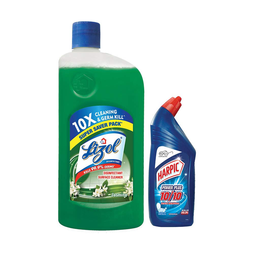 Lizol Dinsinfectant Floor Cleaner Jasmine - 975 ml with Free Harpic Power Plus Toilet Cleaner- 200 ml (Any Variant) (B011L06C18) Amazon Price History, Amazon Price Tracker