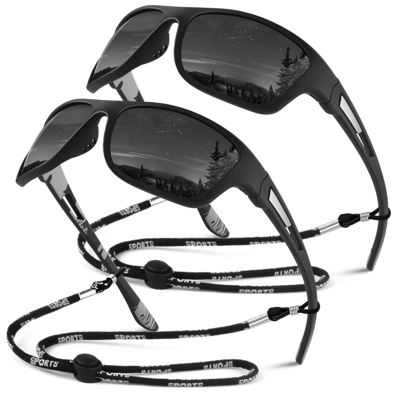 Sunier Gafas de Sol Hombre Mujer Polarizadas Deportivas Gafas de Sol Conduciendo Pesca Ciclismo Protección 100% UV400
