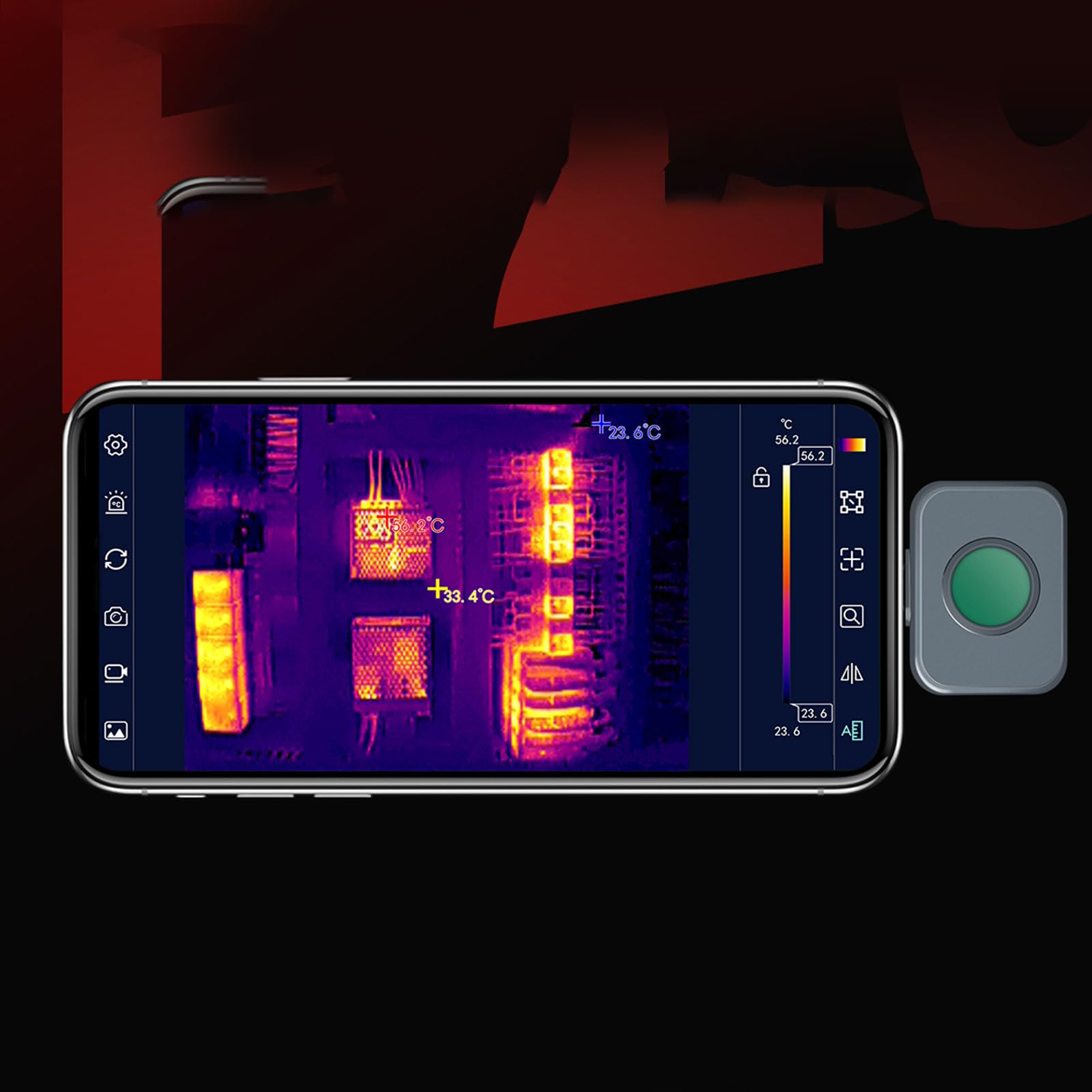 256 X 192 Wärmebildkamera, 25 Hz IR-Auflösung 49.152 mit -PC-Analyse, für die Gebäudeinspektion, Elektrische Fehlererkennung