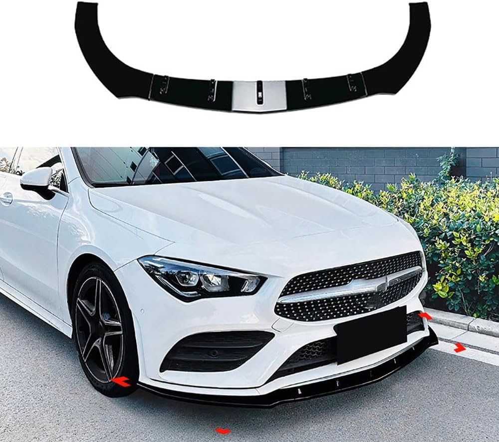FENGJP Car Front Spoilers for Benz Class C118 X118 Prophase 2020-2023, Front Bumper Splitter Spoiler Front Bumper Lip Front Splitter Diffuser Spoiler Splitter