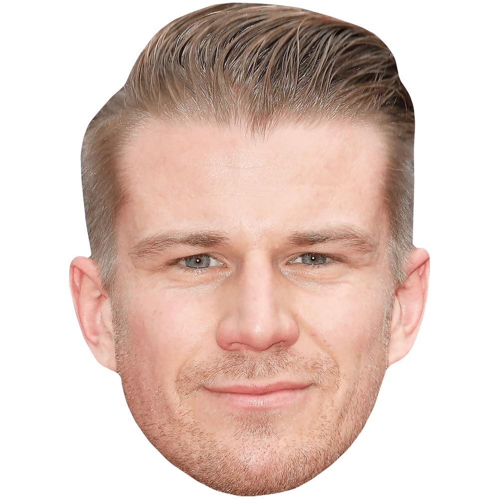 Celebrity Cutouts Lifelike Nico Hulkenberg (Stubble) Celebrity Mask, Flat Card Face, Fancy Dress Mask