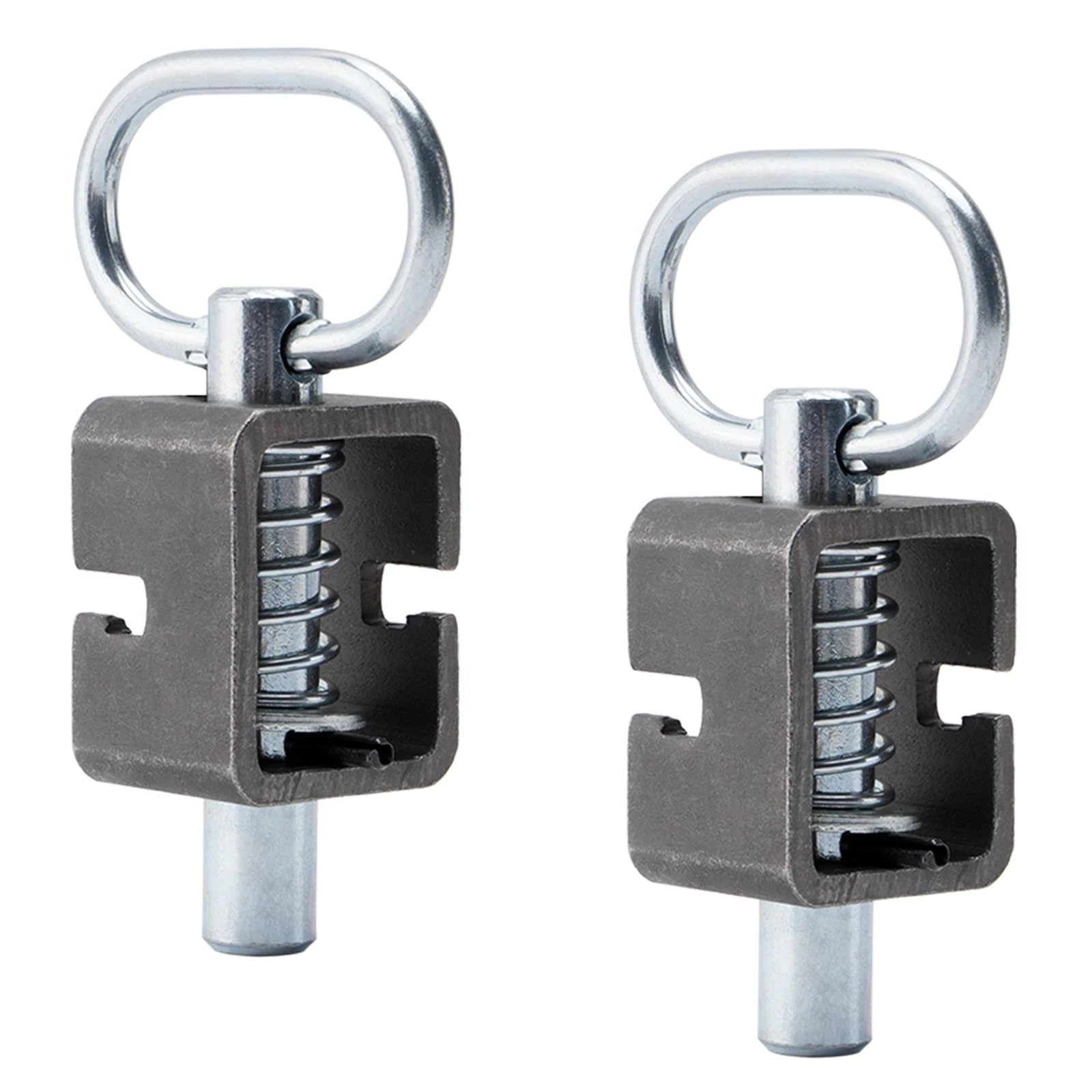 Spring Latch Locks 2Pcs Spring Latch Locking Weld-On Assembly Trailer Gate Latches