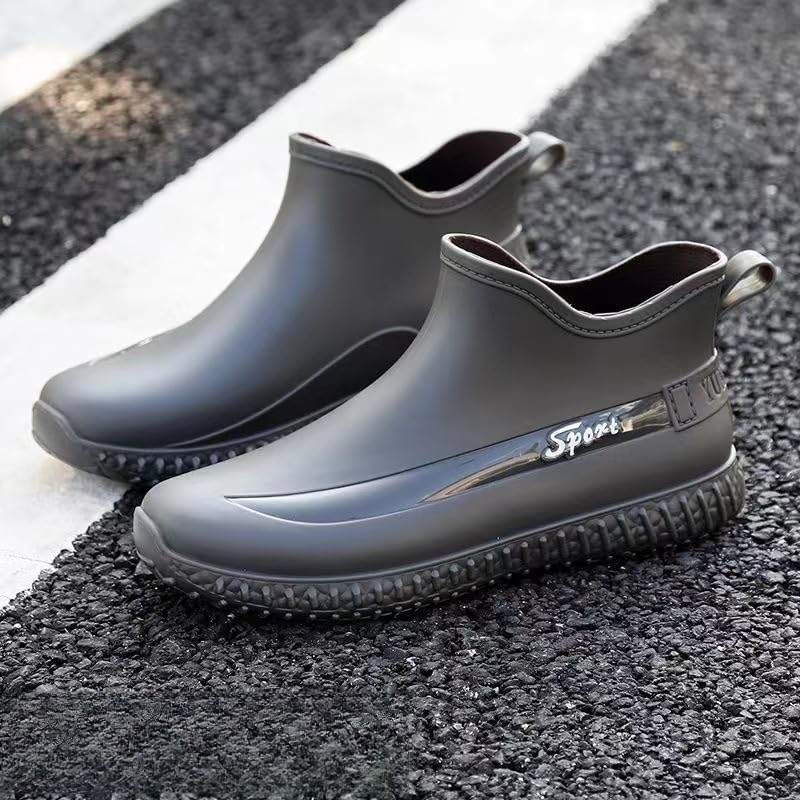 Men'S All-Season Rubber Rain Boots - Slip-On, Non-Slip, Waterproof,Rain Shoes for Men2