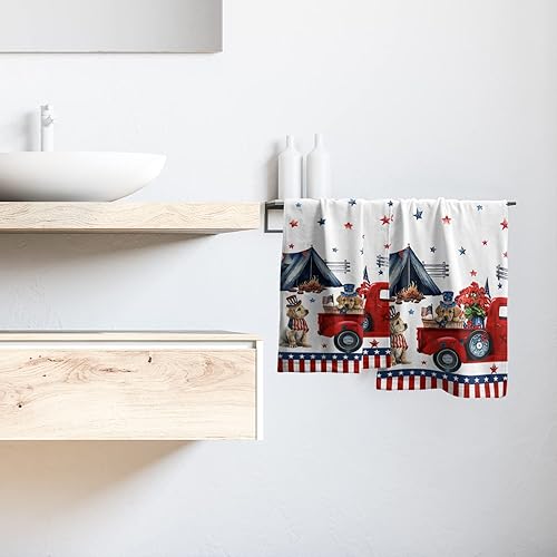 Vista 191 de Giwawa Juego de 2 toallas de mano de hojas marrones, toallas de baño bohemias suaves y delgadas, altamente absorbentes, decorativas, para cocina