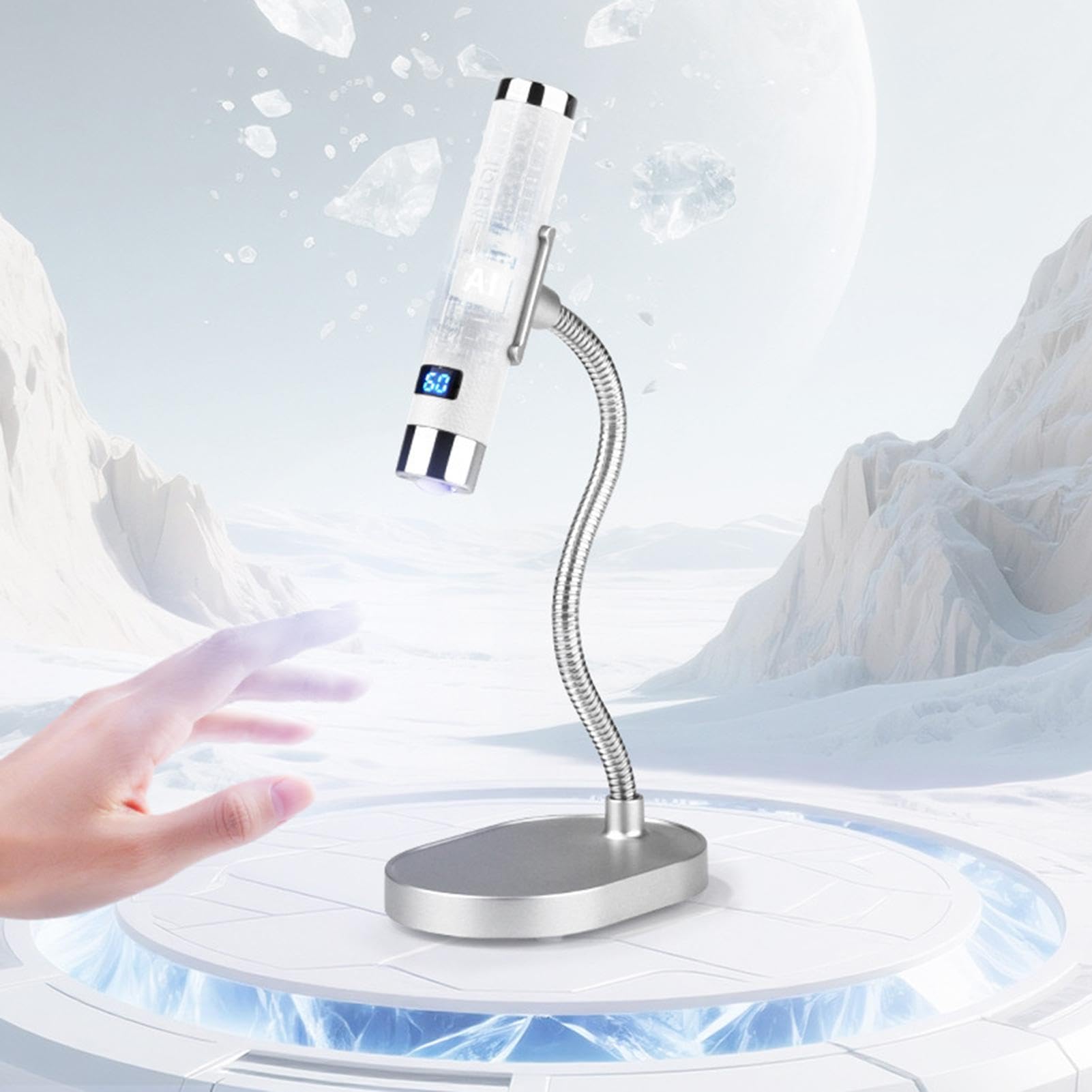 LED Nail Lampe LED Display Kabelloser Wiederaufladbarer Trockner