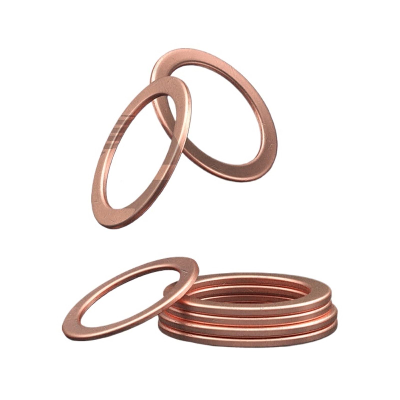 Rondelle piane in rame, guarnizioni ad anello, guarnizioni ad anello(14x20x1.2(10pcs))