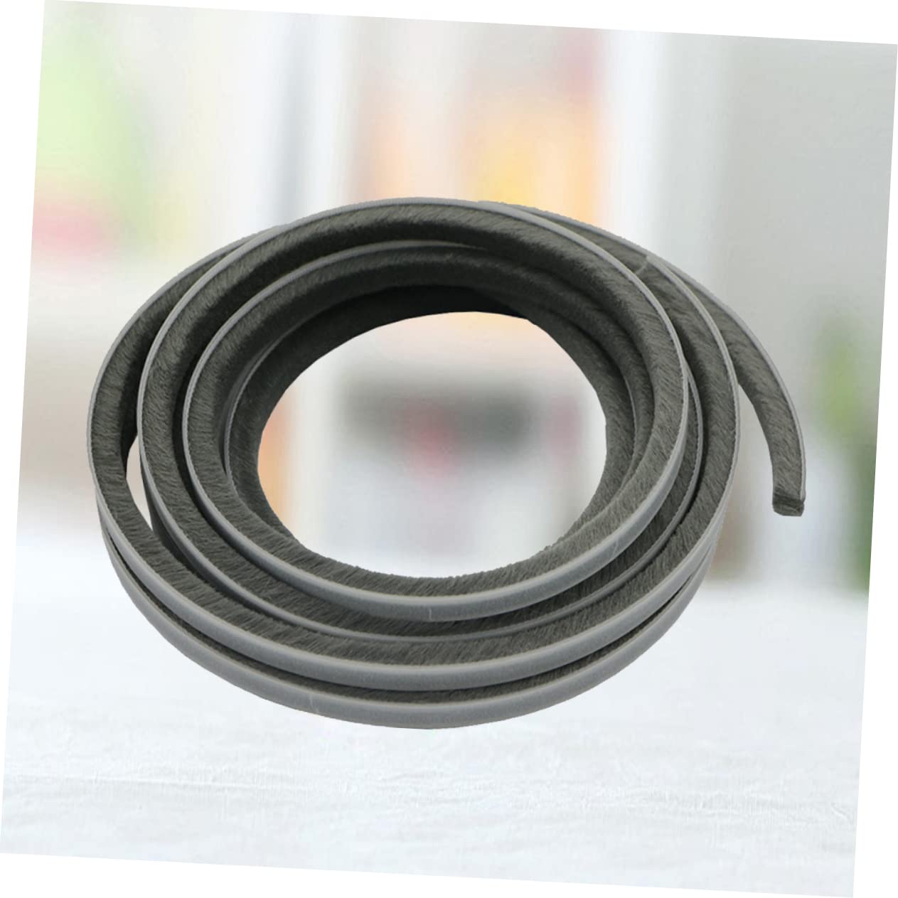 KALLORY Adhesive Soundproof Door Seal Strip Self-Adhesive Weatherstripping for and Doors Grey Collision Avoidance Reduces Noise and Drafts