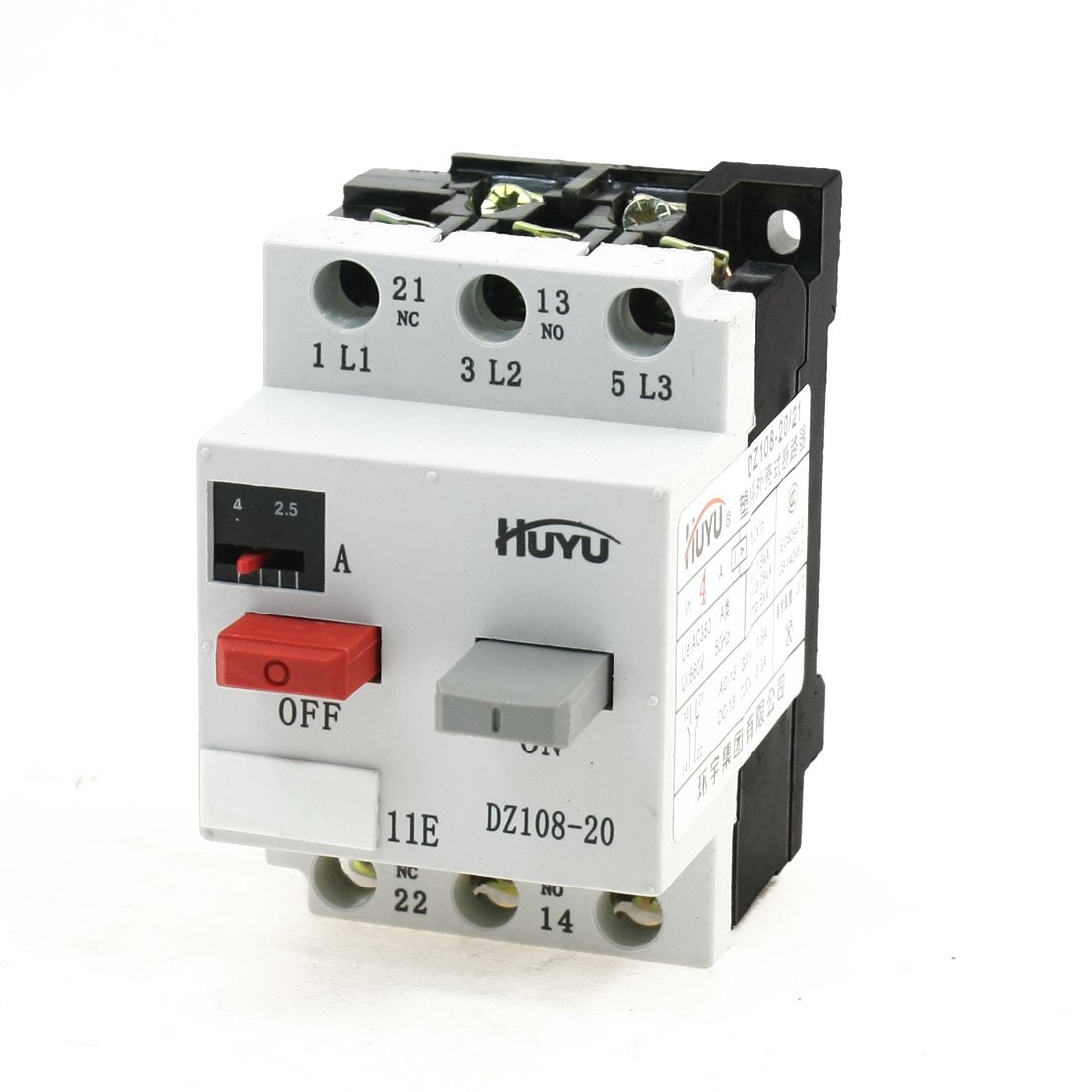 IEUMJNAT 4A Rated Current 1NO 1NC 3Phase Industrial Circuit Breaker DZ108-20