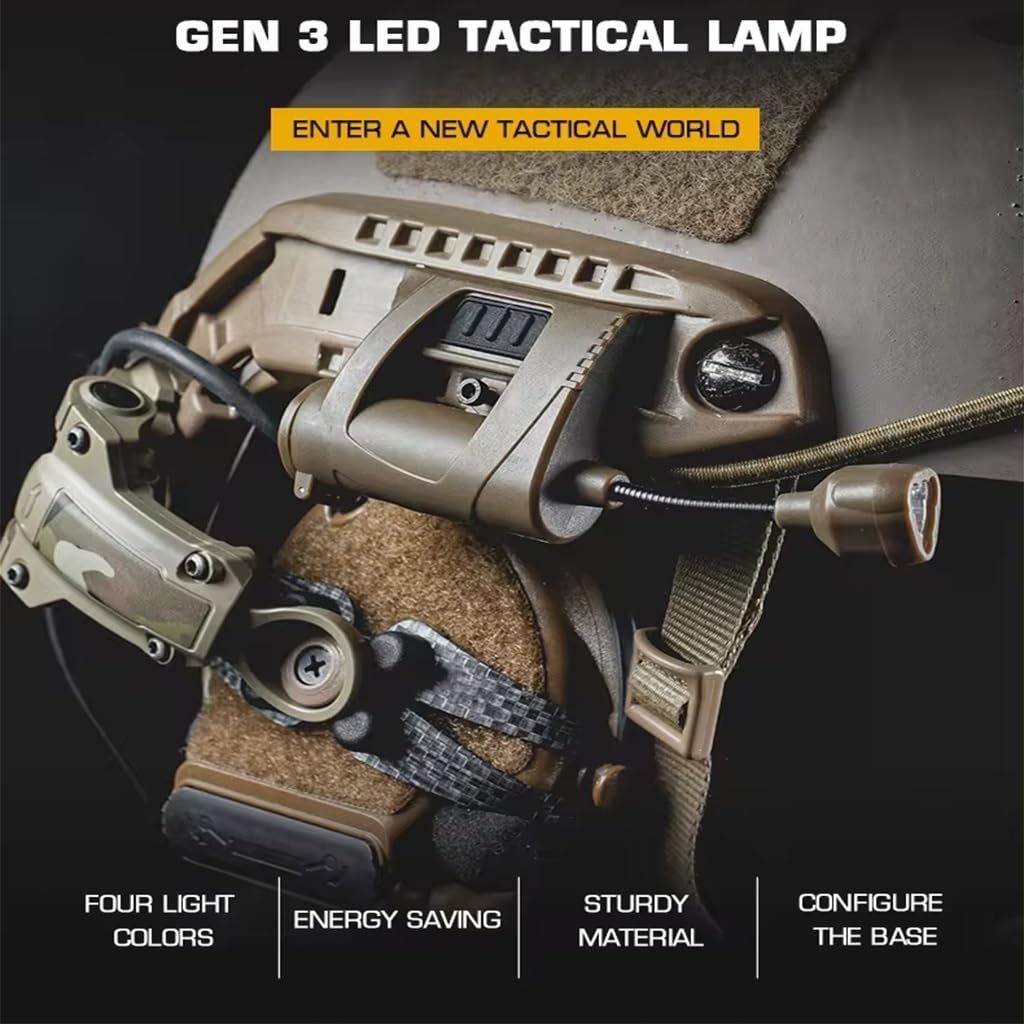 TS TAC-SKY Helm DREI Lichtfarben MPLS Adapter Zu Ops Core Und ARC Sicherheit Energiesparende Signallampe(LT-09-OD)