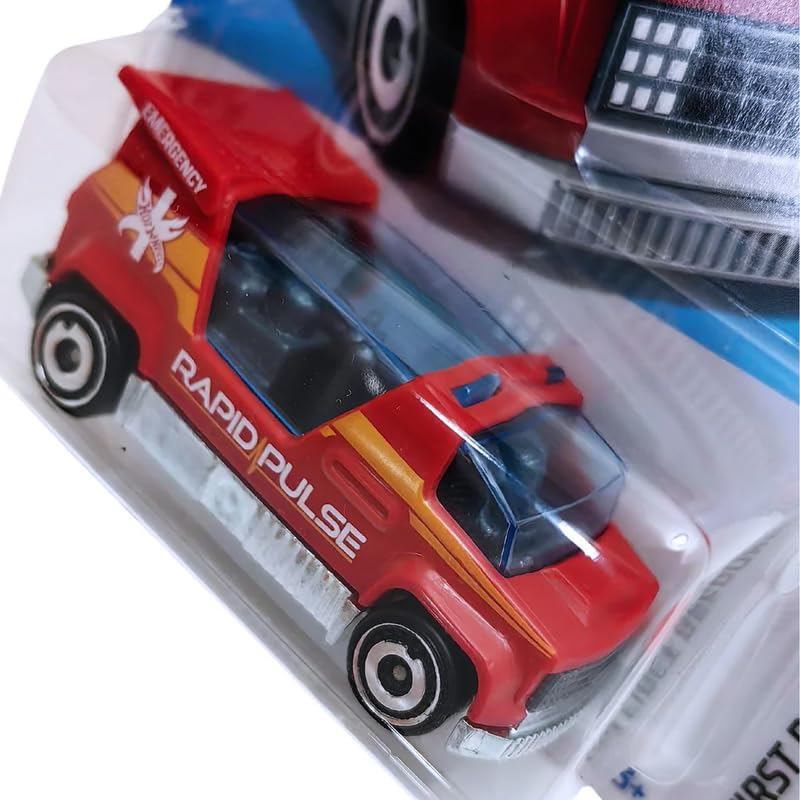 Image of Hot Wheels Let's Race Netlix Rapid Purse HW First Response for Ages 3 and Up (Red)