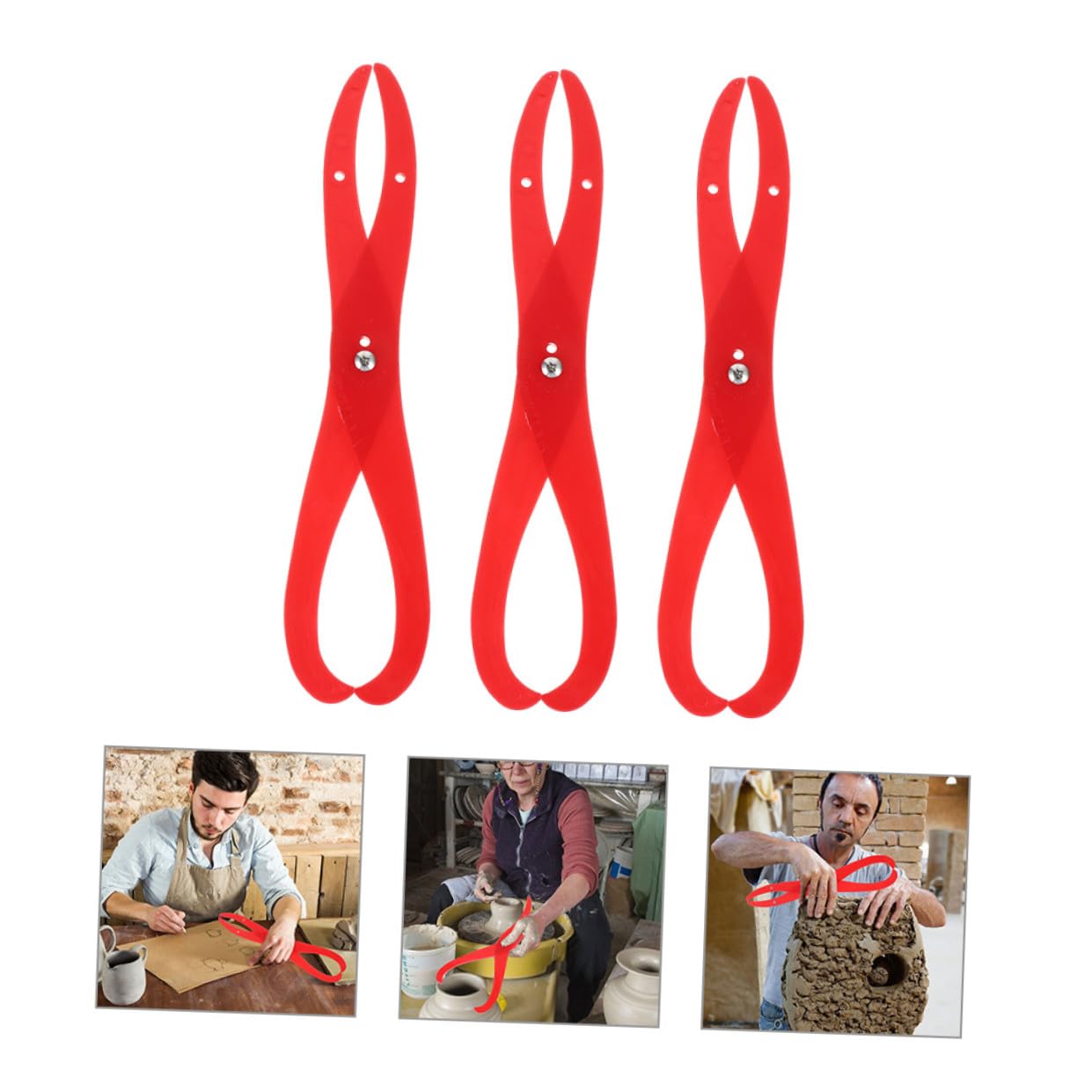 Housoutil 2 series Herramientas Para Arcilla Calibradores Herramientas Para Modelar Arcilla Herramienta Para Esculpir Arcilla Herramienta Para Medir Arcilla Herramientas Para 3 piezas*2