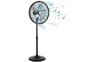 18" Oscillating High-Velocity Outdoor Pedestal Misting Fan: The Ultimate Cooling Solution for Your Outdoor Oasis