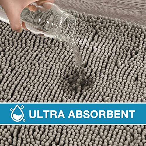 Badvorleger Badematte rutschfest Waschbar Badezimmerteppich Flauschig Badteppich Wasserabsorbierenden Duschvorleger… – Bild 6