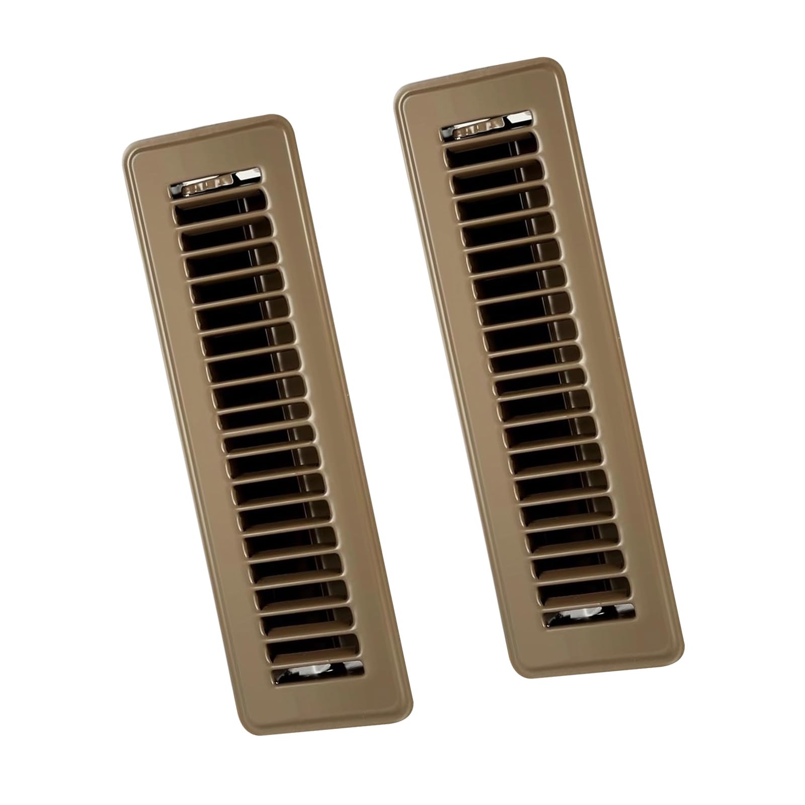 2Pcs High Efficiency Vent Grille Metal Floor Register Cover Replacement Vent Covers with Adjustable Airflows Enduring Rustproof Air Cover