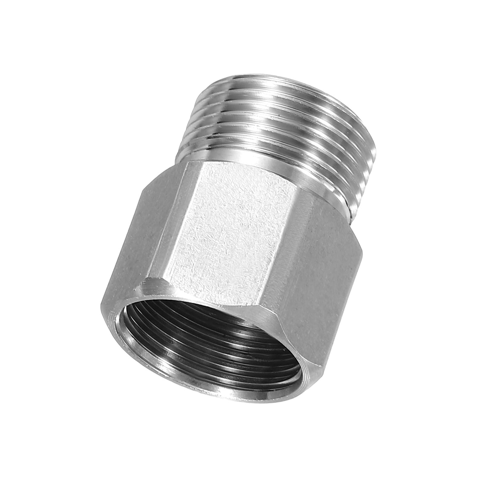 sourcing map Pressure Washer Hose Connector M22 Male to M22 Female 5400PSI Stainless Steel Pressure Washer Hose Adapter Coupler Extension Fitting Quick Connect