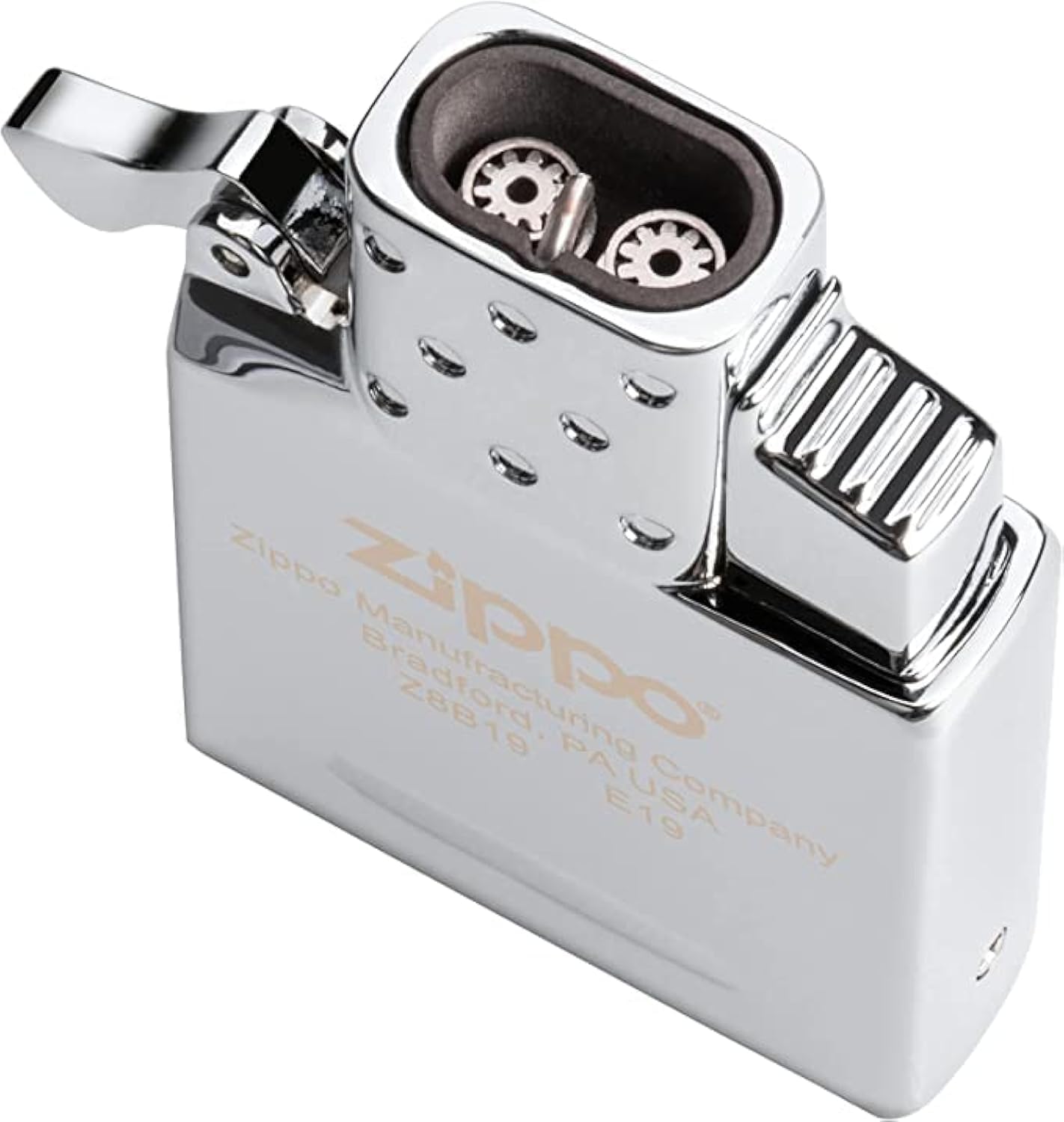 DHOBIA Zippo Lighter Petrol Lighter Windproof Lighter with Crystal Balls (Double Flame)