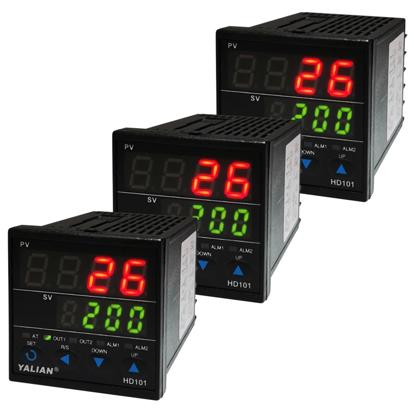 Digitaler Temperaturregler mit zweizeiliger Anzeige, Thermoelementeingang, Relaisausgang, Thermoregler(HD701)