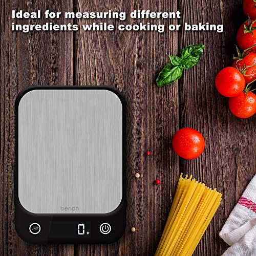 Benon Bilancia da cucina digitale, acciaio inox