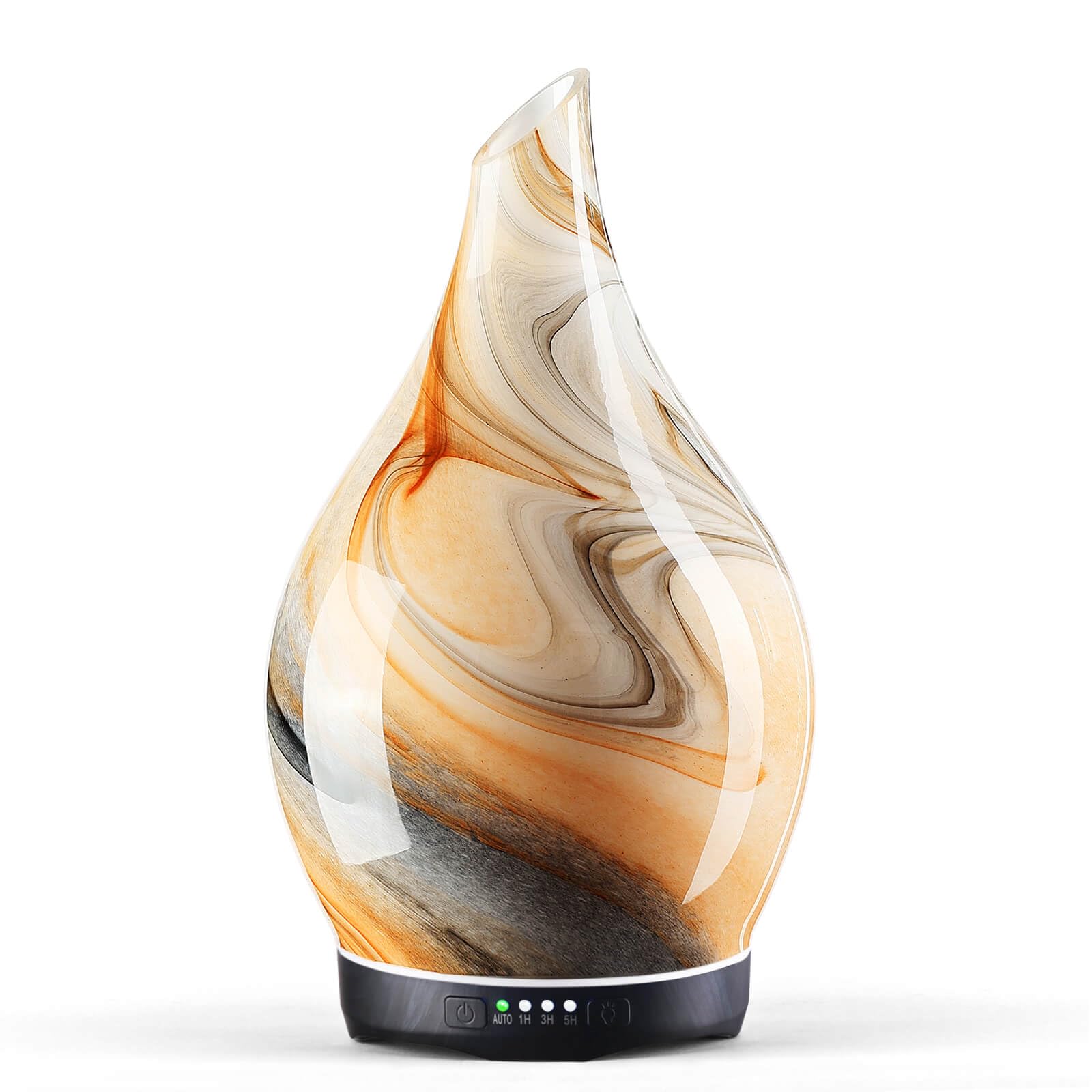 Porseme 280ml Essential Oil Diffuser Glass Color Changing Aroma Air Diffusers Aromatherapy Ultrasonic Cool Mist Humidifier 7 Running Hours Waterless Auto-Off for Sleeping, Yoga, Office, Spa (Desert) — view 49