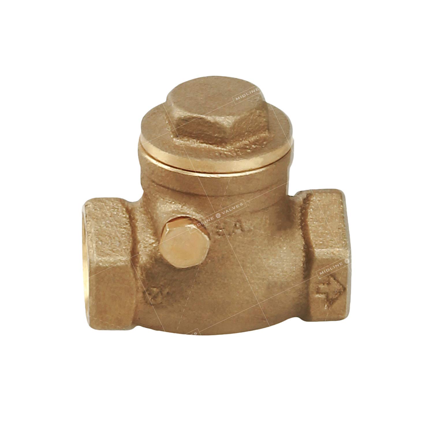 Midline 432U225 Clapet anti-retour sans plomb 7,6 cm Connecteurs FIP en laiton coulé